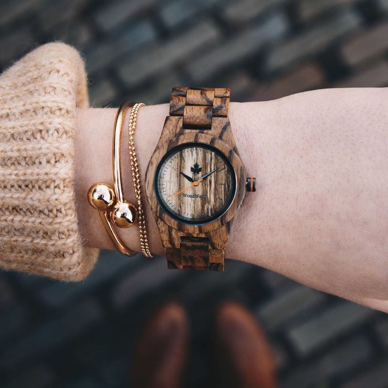 The CORE Collection got its name from the finest quality of wood from the tree. The sporty design is perfect for wood enthusiasts and adventurers alike. Different wood type options available in two diameters fit the likes of men and women alike. Each watc