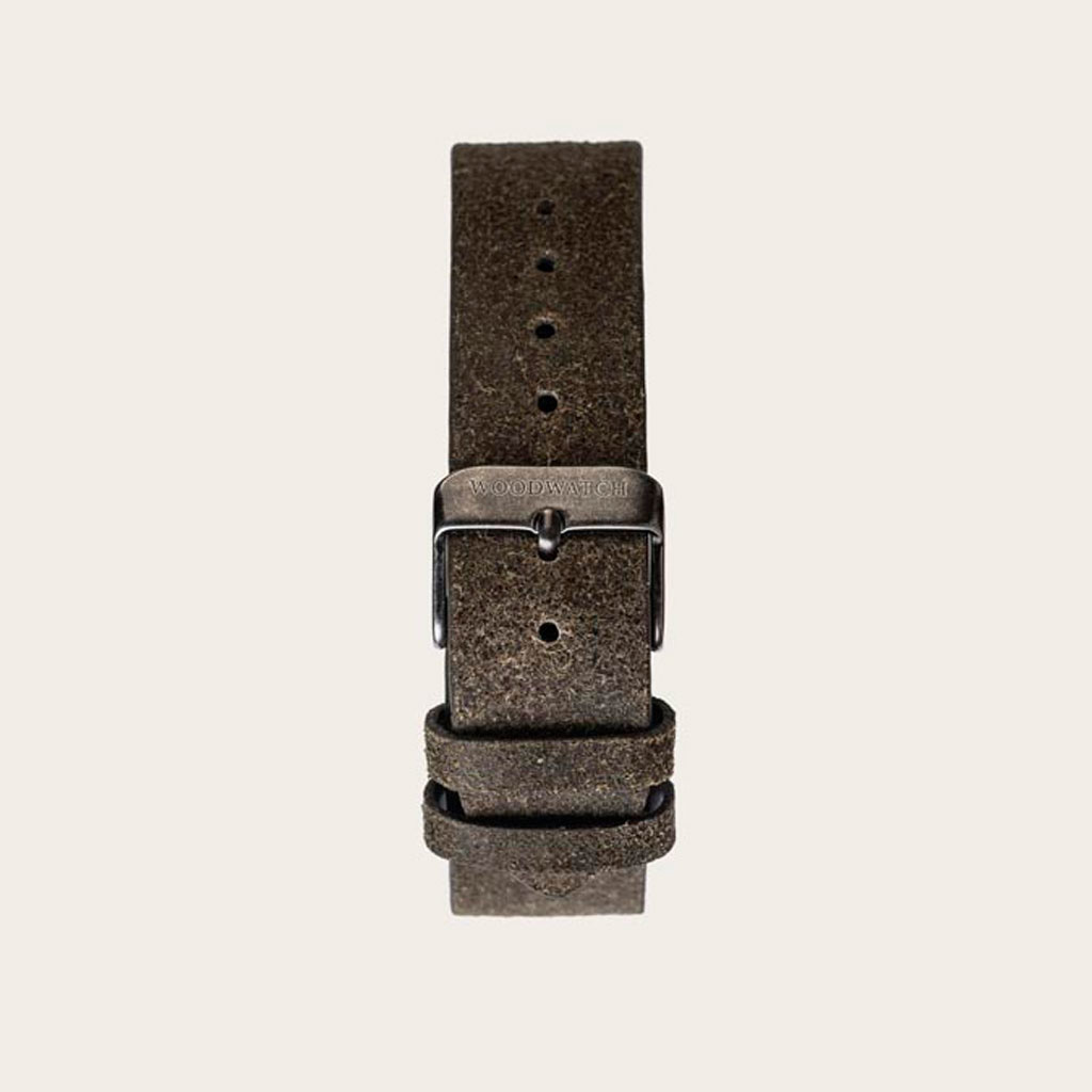 Khaki Band 18mm WoodWatch houten horloge