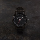 The Cypher Sandal features a modernized minimal black dial with bold details in a 45mm case. A wrist essential combining natural wood with stainless steel and sapphire coated glass. The Cypher Sandal is handmade from natural Black Sandalwood from East Afr