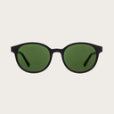 La paire de lunettes le SOHO Black Camo poséde un cadre ovale en noir avec des verres en camouflage vert. Fabriquée à partir de bois durable et du bioacétate Mazzuchelli Italien avec des branches et écaille de tortue en bois de rose et des manchons en acé