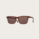 The BROOKLYN Classic Havanas Brown features a squared dark yellow tortoise frame with mocha brown lenses. Composed of durable Italian Mazzucchelli bio-acetate with hand-finished natural ebony temples and tortoise acetate tips. Bio-acetate is made from cot