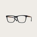 Filter out harmful excess blue light which can cause eye strain, headaches and poor sleep. The BROOKLYN Black features a squared black frame and is composed of durable Italian Mazzucchelli bio-acetate with hand-finished natural rosewood temples and black