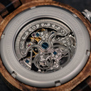 Our Limited Edition AUTOMATIC Pathfinder features a 21 jewel self-winding automatic mechanical movement with a 36 hours power reserve. The open heart (see-through) dial has a sapphire coated glass on top and a backplate that is engraved with a unique numb