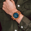 This premium designed watch combines natural wood type with a luxurious stainless steel dial and backplate. At the heart of the timepiece is a multi-function movement with two subdials featuring a week and month display. The GRAND Deep Ocean is made of Ko