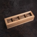 Coffret de Collection Essential WoodWatch en bois de Catalpa. Avec sa vitrine en verre, il présente votre collection et peut acceuillir jusqu'à quatre de votre montres préférées.