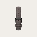 The Grey Band is made of genuine leather and a metal buckle clasp and is naturally dyed with a grey hue. The Grey Band 18mm fits the 40mm MINIMAL Collection and CHRONUS Collection.
