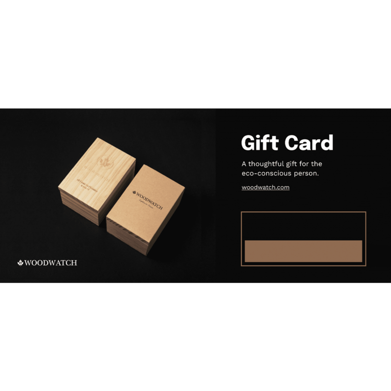 Leave the gift choosing up to them and still get all the gift kudos. A digital gift card from WoodWatch is a thoughtful gift for anyone from hard-to-shop-for-loved-ones to those far away. The best part? A tree will be planted on your behalf with your orde