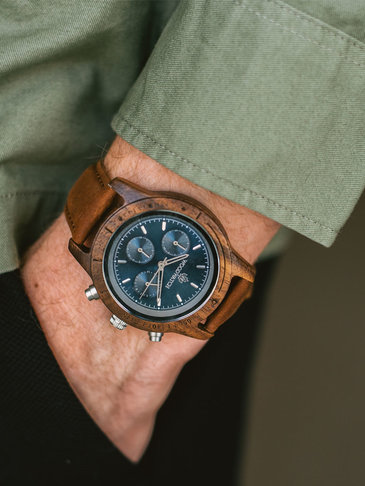 CHRONUS - 42MM Sapphire Silver Pecan