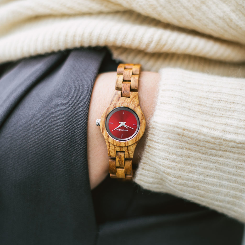 Woodwatch Houten Horloge Poppy