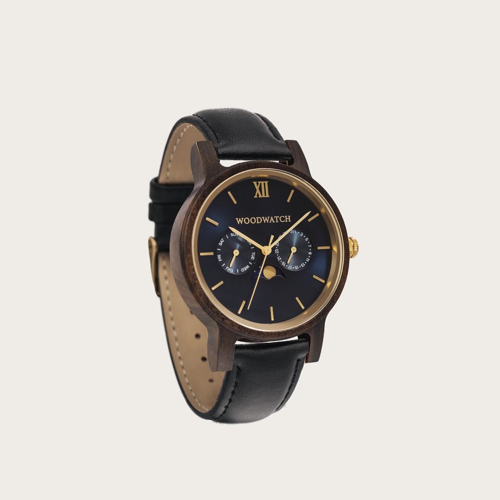 Woodwatch Houten Horloge Dark Sailor Jet