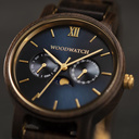 The CLASSIC Collection rethinks the aesthetic of a WoodWatch in a sophisticated way. The slim cases give a classy impression while featuring a unique a moonphase movement and two extra subdials featuring a week and month display. The CLASSIC Dark Sailor i