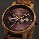 The CLASSIC Collection rethinks the aesthetic of a WoodWatch in a sophisticated way. The slim cases give a classy impression while featuring a unique a moonphase movement and two extra subdials featuring a week and month display. The CLASSIC Arcane is mad