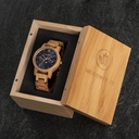 The CLASSIC Collection rethinks the aesthetic of a WoodWatch in a sophisticated way. The slim cases give a classy impression while featuring a unique a moonphase movement and two extra subdials featuring a week and month display. The CLASSIC Yachter is ma