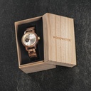 El CLASSIC Open-Heart reconsidera la estética de un WoodWatch de forma cinética. Rediseñamos la caja para dejar espacio para un movimiento automático SEIKO, que funciona con el movimiento natural del usuario del reloj. El corazón abierto y la parte poster