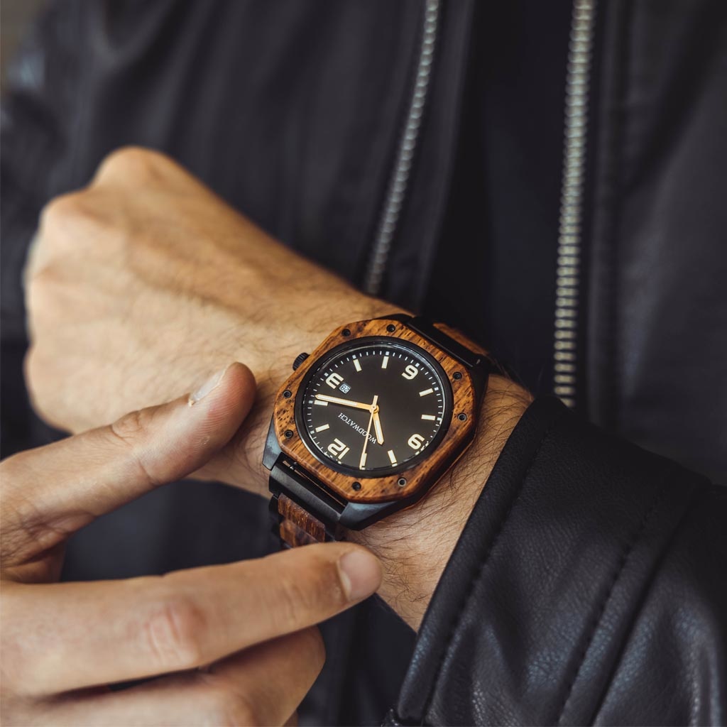 Woodwatch Houten Horloge Alpha