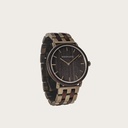 Un design MINIMAL repensé avec un look intemporel qui s'adapte à toutes les occasions, la montre est dotée d'un boîtier fin en acier, d'une lunette en bois de plomb et d'un cadran en bronze. La montre est livrée avec un nouveau bracelet, conçue dès le dép