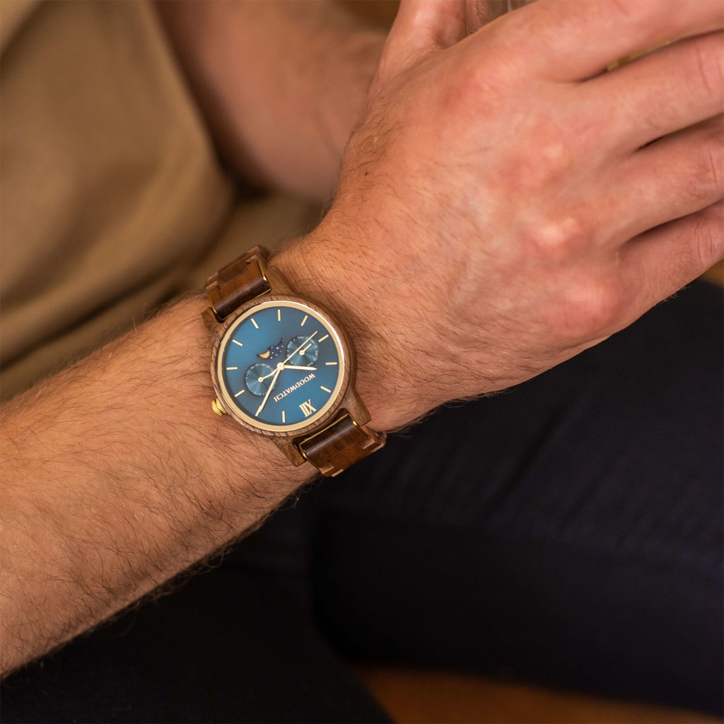 Woodwatch Houten Horloge Seafarer