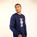 Jersey suave unisex de manga larga y cuello redondo. Hecho con 85 % algodón orgánico y 15 % poliéster reciclado, tiene el logo de Harvey entero bordado.