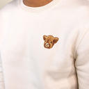 Zachte unisex sweater met lange mouwen en ronde hals. Gemaakt van 85% biologisch katoen en 15% gerecycled polyester, met geborduurd Harvey logo.