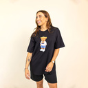 Premium heavyweight unisex T-shirt met korte mouwen en een ronde hals, gemaakt van 100% biologisch katoen en voorzien van een full body Harvey print.