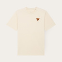 Premium heavyweight unisex short-sleeved T-shirt with a round neck, made of 100% organic cotton and featuring embroidered Harvey logo.