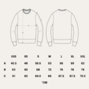 Morbido maglione unisex a maniche lunghe con collo rotondo. Realizzato all'85% in cotone organico e al 15% in poliestere riciclato, con logo Harvey stampato full body sul davanti.