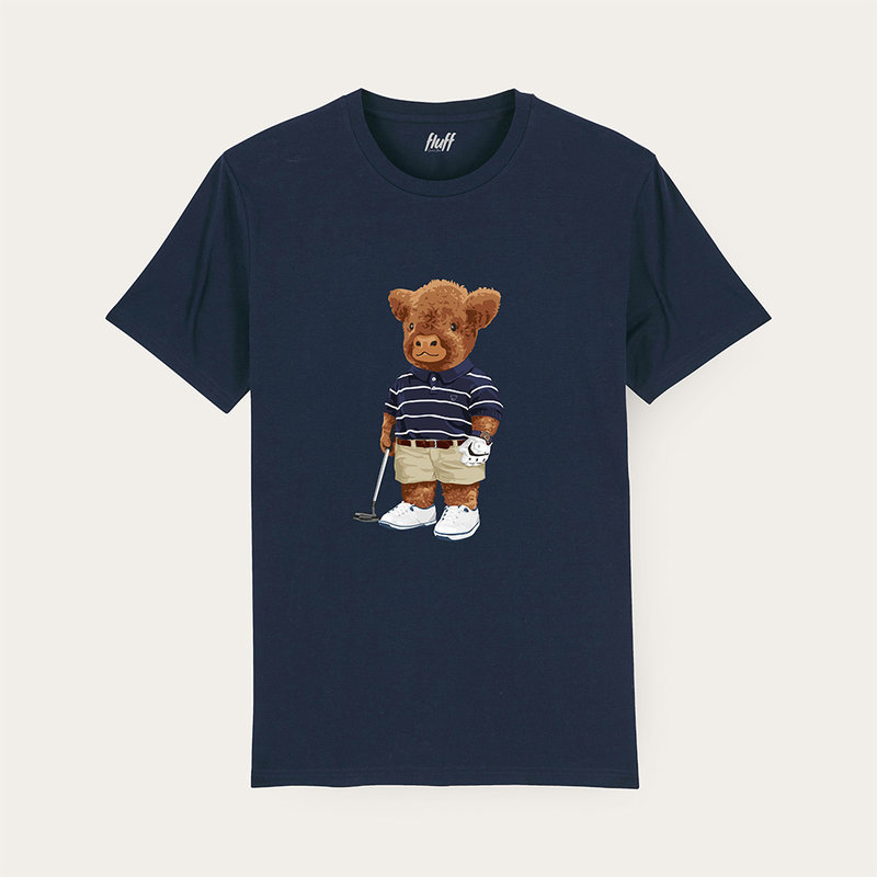T-shirt doux unisexe à manches courtes et col rond, 100% coton biologique et le logo Harvey intégral.