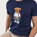 T-shirt doux unisexe à manches courtes et col rond, 100% coton biologique et le logo Harvey intégral.