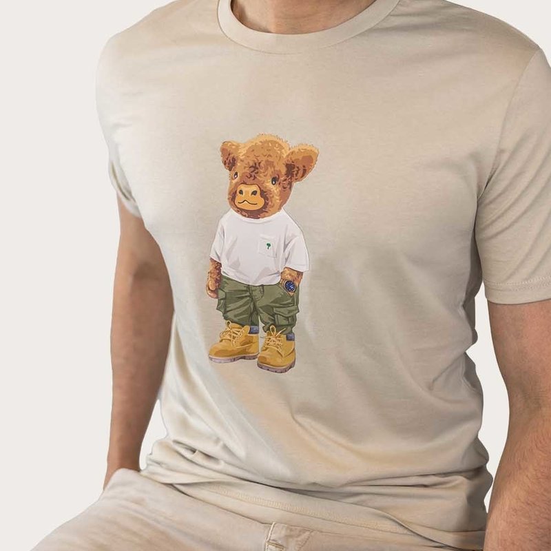 T-shirt doux unisexe à manches courtes et col rond, 100% coton biologique et le logo Harvey intégral.