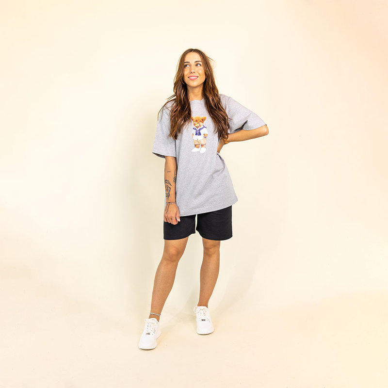 Premium heavyweight unisex T-shirt met korte mouwen en een ronde hals, gemaakt van 100% biologisch katoen en voorzien van een full body Harvey print.