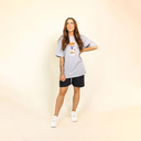 Premium heavyweight unisex T-shirt met korte mouwen en een ronde hals, gemaakt van 100% biologisch katoen en voorzien van een full body Harvey print.