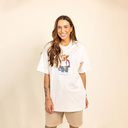 Hochwertiges, kurzärmliges, dickes Unisex-T-Shirt mit Rundhalsausschnitt, aus 100% Bio-Baumwolle und mit ganzflächigem Harvey-Druck.