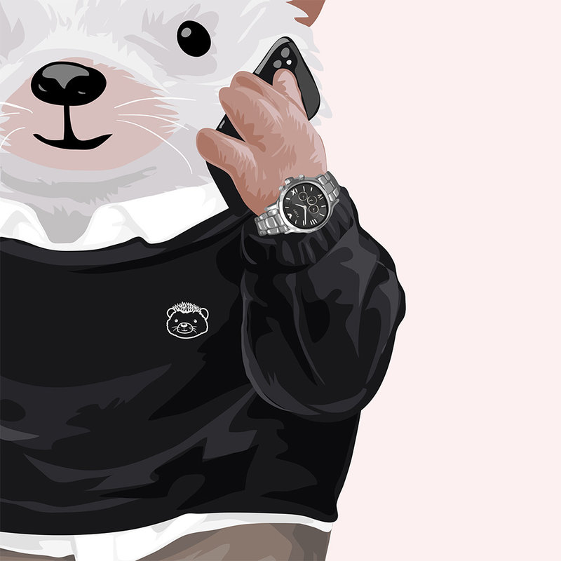 Zacht unisex T-shirt met korte mouwen en ronde hals, gemaakt van 100% biologisch katoen en voorzien van een Harry Hedgehog print.