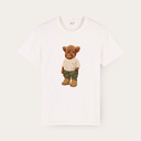 T-shirt doux unisexe à manches courtes et col rond, 100% coton biologique et le logo Harvey intégral.