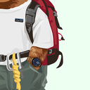 T-shirt doux unisexe à manches courtes et col rond, 100% coton biologique et le logo Harvey intégral.