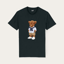 Camiseta suave unisex de manga corta con cuello redondo, hecha de 100% algodón orgánico y con estampado de Harvey entero.