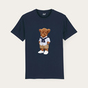 Camiseta suave unisex de manga corta con cuello redondo, hecha de 100% algodón orgánico y con estampado de Harvey entero.