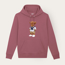 Sweat à capuche, unisexe et doux, à manches longues avec une capuche à double épaisseur et une poche kangourou sur le devant. Fabriqué à partir de 85 % de coton biologique et de 15 % de polyester recyclé, avec le logo Harvey intégral.