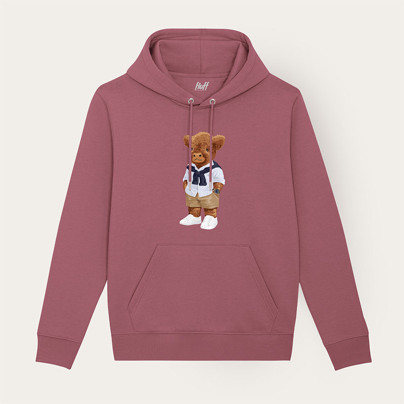 Sweat à capuche, unisexe et doux, à manches longues avec une capuche à double épaisseur et une poche kangourou sur le devant. Fabriqué à partir de 85 % de coton biologique et de 15 % de polyester recyclé, avec le logo Harvey intégral.