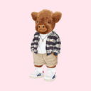 Morbido maglione unisex a maniche lunghe con collo rotondo. Realizzato all'85% in cotone organico e al 15% in poliestere riciclato, con logo Harvey stampato full body sul davanti.