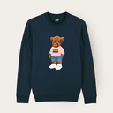 Jersey suave unisex de manga larga y cuello redondo. Hecho con 85 % algodón orgánico y 15 % poliéster reciclado, tiene el logo de Harvey entero bordado.