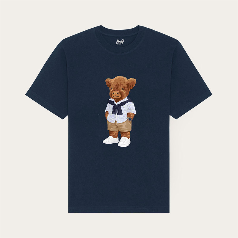 Premium heavyweight unisex T-shirt met korte mouwen en een ronde hals, gemaakt van 100% biologisch katoen en voorzien van een full body Harvey print.