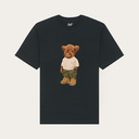 T-shirt unisex premium e spessa a maniche corte con collo rotondo, realizzata in 100% cotone organico e con logo Harvey stampato full body.