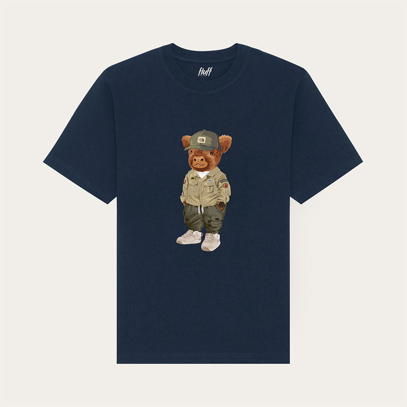 Premium heavyweight unisex T-shirt met korte mouwen en een ronde hals, gemaakt van 100% biologisch katoen en voorzien van een full body Harvey print.