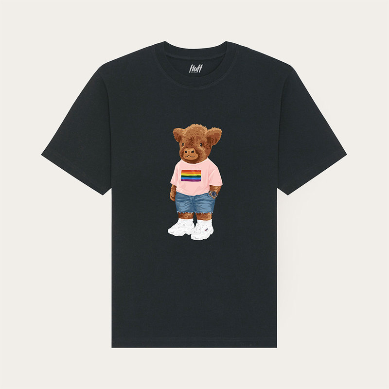 Premium heavyweight unisex T-shirt met korte mouwen en een ronde hals, gemaakt van 100% biologisch katoen en voorzien van een full body Harvey print.