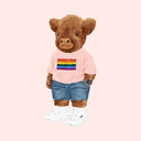 Premium heavyweight unisex T-shirt met korte mouwen en een ronde hals, gemaakt van 100% biologisch katoen en voorzien van een full body Harvey print.