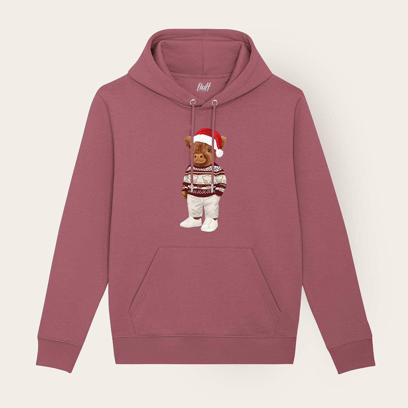 Hoodie Harvey Happy Holidays Hibiscus Rose