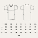 Premium heavyweight unisex T-shirt met korte mouwen en een ronde hals, gemaakt van 100% biologisch katoen en voorzien van een full body Harvey print.