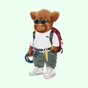 Weiches Unisex-Kurzarm-T-Shirt mit Rundhalsausschnitt, aus 100% Bio-Baumwolle und mit Ganzkörper Harvey.