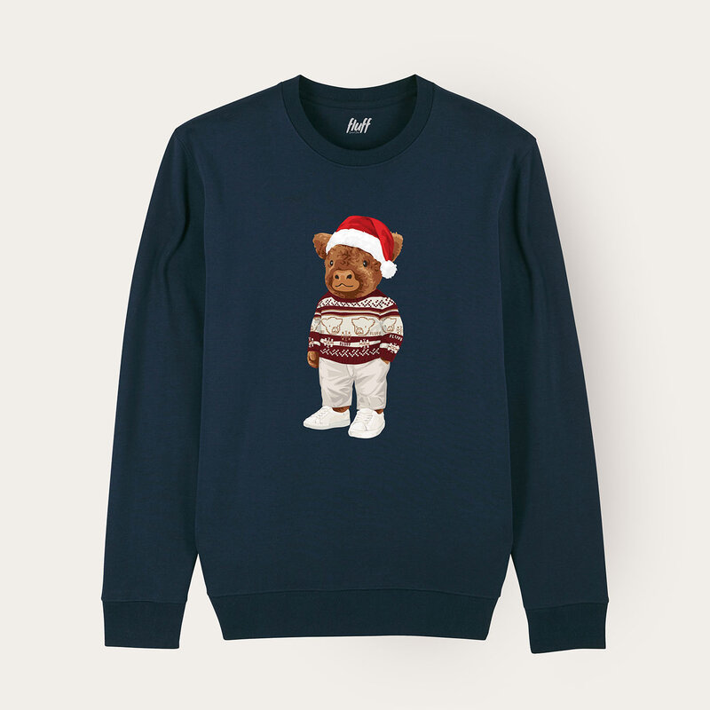 Zachte unisex sweater met lange mouwen en ronde hals. Gemaakt van 85% biologisch katoen en 15% gerecycled polyester, met een full body Harvey print.